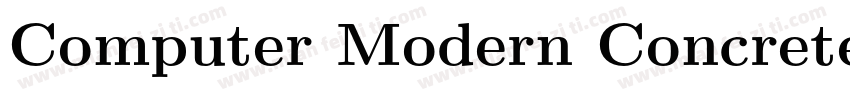 Computer Modern Concrete Medium字体转换